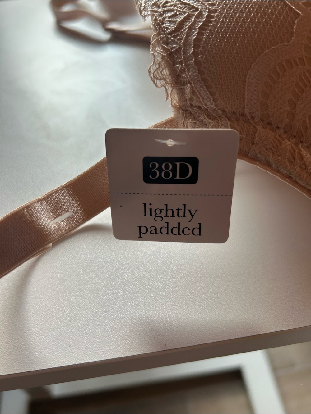 Nude Lace Lightly padded Bra - Nude - Picture 5 of 8